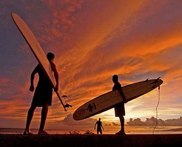Surfing with Aloha