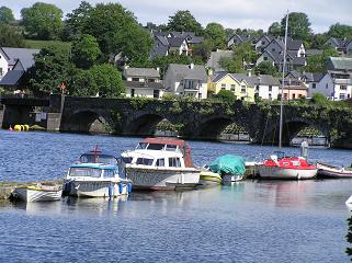 Boats tied up at Killaloe